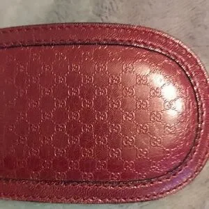 Awesome Gucci leather double G belt, burgundy  gold buckle, 80s vintage Gucci | Accessories | Awesome Gucci Leather Double G Belt  main image 3